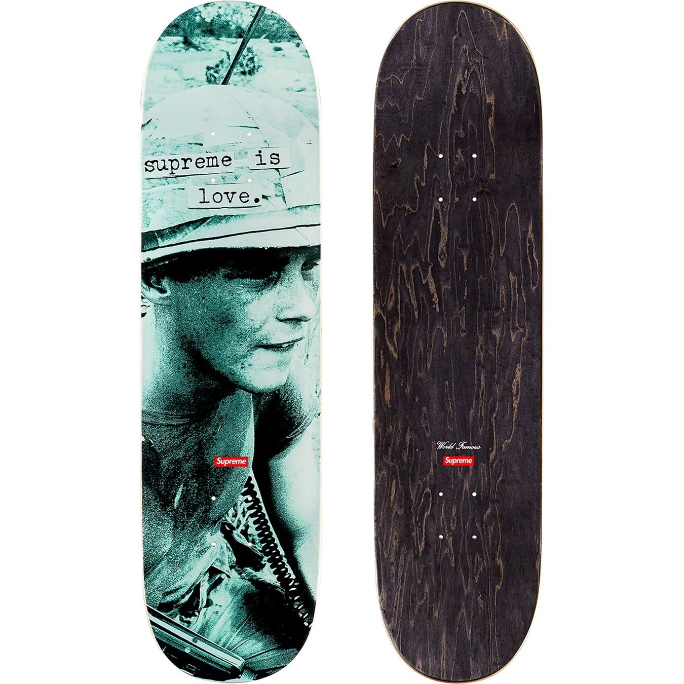 Supreme is Love Skateboard view 3